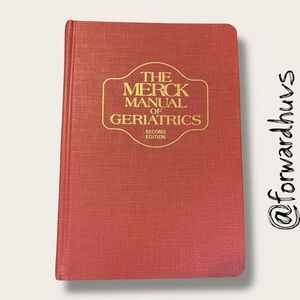 The Merck Manual of Geriatrics – Second Edition, 1995